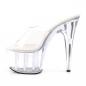 Preview: Sale ADORE-701 Pleaser High-Heels Plateaupantoletten transparent durchsichtig 36