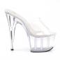 Preview: Sale ADORE-701 Pleaser High-Heels Plateaupantoletten transparent durchsichtig 36