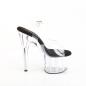 Preview: ADORE-708PREM Pleaser high heels pole dance ankle strap sandal clear black premium TPU