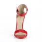 Preview: Sale AMUSE-10 Pleaser high heels closed back ankle strap sandal red patent 38