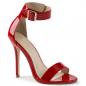 Preview: Sale AMUSE-10 Pleaser high heels closed back ankle strap sandal red patent 38