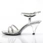 Preview: Sale BELLE-316 Fabulicious slingback sandal silver metallic clear with rhinestones 36