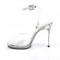 Preview: Sale CHIC-06 Fabulicious High-Heels Sandaletten klar mit Lederinnensohle und Metallabsatz 39