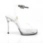 Preview: Sale CHIC-06 Fabulicious High-Heels Sandaletten klar mit Lederinnensohle und Metallabsatz 39