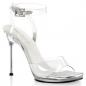 Preview: Sale CHIC-06 Fabulicious High-Heels Sandaletten klar mit Lederinnensohle und Metallabsatz 39