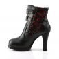 Preview: Sale CRYPTO-51 DemoniaCult platform two tone ankle boot black red lace corset style 40