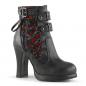 Preview: Sale CRYPTO-51 DemoniaCult platform two tone ankle boot black red lace corset style 40