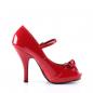 Preview: Sale CUTIEPIE-08 Pin Up Couture high heels hidden platform open-toe pump red patent 39