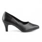 Preview: Sale DIVINE-420 elegante bequeme Pleaser Pink Label Damen Pumps schwarz Lederoptik 40