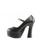 Preview: Sale DOLLY-50 DemoniaCult high heels Mary Jane platform pump black matte 39