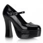 Preview: Sale DOLLY-50 DemoniaCult high heels Mary Jane platform pump black patent 36