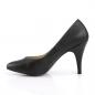 Preview: Sale DREAM-420 Pleaser Pink Label high heels classic pump black vegan leather 42