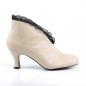 Preview: Sale JENNA-105 Pleaser Pink Label slip on ankle boot lace creme matte 41