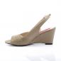 Preview: Sale KIMBERLY-01SP Pleaser Pink Label Damen Slingback Peep Toe Sandalette taupe Lederoptik 42