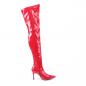 Preview: Sale LUST-3000 Funtasma high heels thigh boots red stretch patent 41