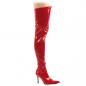 Preview: Sale LUST-3000 Funtasma high heels thigh boots red stretch patent 41