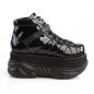 Preview: Sale NEPTUNE-100 DemoniaCult Damen Herren Plateauschuhe schwarz silber Glitter UV reaktiv 41