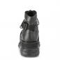 Preview: Sale NEPTUNE-181 DemoniaCult lace-up front ankle plateau boot black matte 36