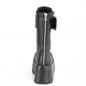Preview: Sale PETROL-150 DemoniaCult Damen Keilplateau Stiefel schwarz Lederlook Zipper 40
