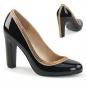 Preview: Sale QUEEN-04 Pleaser Pink Label Damen High Heels Pumps Satinband Strass schwarz Lack 40