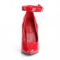 Preview: Sale SEDUCE-431 Pleaser high heels ankle strap pump red patent 38