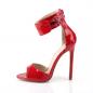 Preview: Sale SEXY-19 Pleaser stiletto heel closed back ankle strap red patent 39