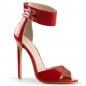 Preview: Sale SEXY-19 Pleaser stiletto heel closed back ankle strap red patent 39