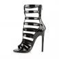 Preview: Sale SEXY-52 Pleaser high heels strappy cage sandal black patent 40