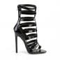 Preview: Sale SEXY-52 Pleaser high heels strappy cage sandal black patent 40