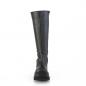 Preview: Sale SHAKER-100WC DemoniaCult extraweite Keilplateau kniehohe Stiefel schwarz matt 39