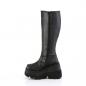 Preview: Auktion SHAKER-100WC DemoniaCult wedge wide calf platform knee high boot black matte 42