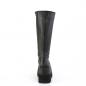 Preview: Auktion SHAKER-100WC DemoniaCult wedge wide calf platform knee high boot black matte 42