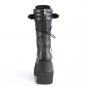 Preview: Sale SHAKER-70 DemoniaCult lace-up mid-calf boot spikes o-ring black matte 36