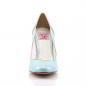Preview: Sale SMITTEN-04 Pin Up Couture two-tone high heels pump peter pan collar baby blue matte 38