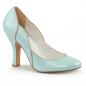 Preview: Sale SMITTEN-04 Pin Up Couture High Heels Pump Bubikragen babyblau Lederoptik 38