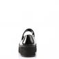 Preview: Sale SPRITE-01 DemoniaCult Gothic Damen Plateau Pumps Schuhe schwarz weiß Lack 37
