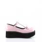 Preview: Sale SPRITE-03 Damenia Damen Plateau Riemen Pumps Schuhe Schleife babypink Lack 38