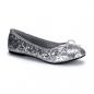 Preview: Sale STAR-16G Funtasma günstiger Damen Disco Ballerina Lack Schleife silber Glitter 38