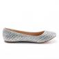 Preview: Sale TREAT-06 Fabulicious ladies ballet flat rhinestones silver glitter mesh fabric 40