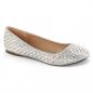 Preview: Sale TREAT-06 Fabulicious ladies ballet flat rhinestones silver glitter mesh fabric 41