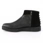 Preview: Sale V-CREEPER-750 DemoniaCult unisex platform ankle boots black zipper cone studs 37