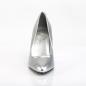 Preview: Sale VANITY-420 Pleaser Damen High-Heels Stilettoabsatz Pumps silber Lederoptik 40