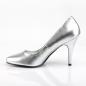 Preview: Sale VANITY-420 Pleaser Damen High-Heels Stilettoabsatz Pumps silber Lederoptik 40