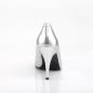 Preview: Sale VANITY-420 Pleaser Damen High-Heels Stilettoabsatz Pumps silber Lederoptik 40