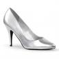 Preview: Sale VANITY-420 Pleaser Damen High-Heels Stilettoabsatz Pumps silber Lederoptik 40