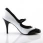 Preview: Sale VANITY-442 Pleaser high heels spectator Mary Jane pump black-white patent 35