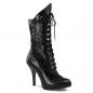 Preview: Sale VICTORIAN-116X extrabreite viktorianische Funtasma Stiefeletten schwarz mit Spitze 42