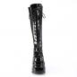 Preview: Sale WAVE-200 DemoniaCult platform lace-up knee high boot black patent 40