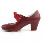 Preview: Sale WIGGLE-32 Pin Up Couture mary jane pump ribbon tie heart cutouts burgundy matte 40