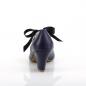 Preview: Sale WIGGLE-32 Pin Up Couture mary jane pump ribbon tie heart cutouts navy blue matte 42